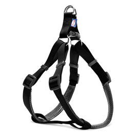 Pettorina per cani X-Style con rivestimento in PVC L - Circonferenza 56-81 cm Nero