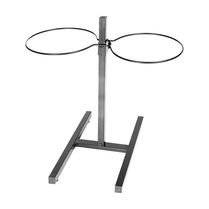 Record Supporto in metallo porta ciotole acciaio inox regolabile in altezza  23,5 cm Nero