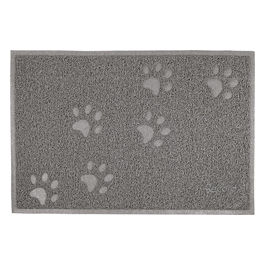 Tappetino sottociotola rettangolare in PVC 60x40 cm 60 x 40 cm Grigio