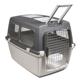 Trasportino IATA omologato in plastica Gulliver cani e gatti M - (81 x 61 x 60h cm) Grigio
