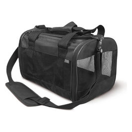 Trasportino rettangolare con rete e tracolla in tessuto cani e gatti S - (33 x 23 x 23h cm|Fino a 4,5 kg) 