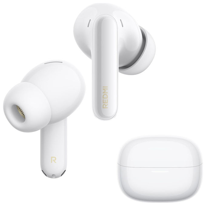 Xiaomi, Redmi Buds 8 Pro, Auricolari Bluetooth True Wireless, ANC 55dB, Bianco