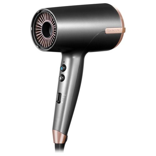 D6077 ONE Dry & Style Asciugacapelli 2000W Doppio Ionico Sensore Thermacare 8 Velocità 4 Accessori colore Bronzo Grigio