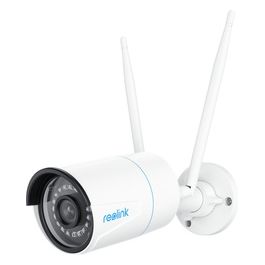 W320 5MP Telecamera Wi-Fi Esterno/Interno con WiFi 2,4/5 GHz, IP CCTV Camera con Rilevamento di Persone/Veicoli, Visione Notturna a Infrarossi, Slot per Scheda microSD, Waterproof IP67