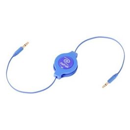 Cavo da 3,5mm a 3,5mm per Mp3 Retrattilem Blu