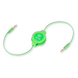 Cavo da 3,5mm a 3,5mm per Mp3 Retrattile Verde