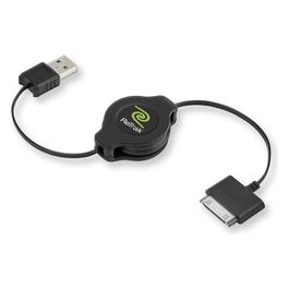 Retrak Cavo iPod e iPhone Usb 2.0 Syn/charge Retrattile Nero