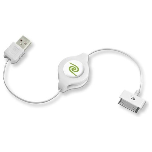 Retrak Cavo iPod e iPhone Usb 2.0 Retrattile Syn/charge Bianco
