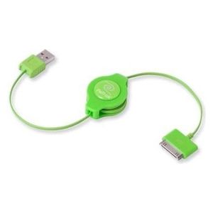 Retrak Cavo iPod e iPhone Retrattile Usb 2.0 Sync/charge Verde