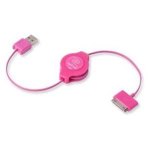 Retrak Cavo iPod e iPhone Retrattile Usb 2.0 Sync/charge Rosa
