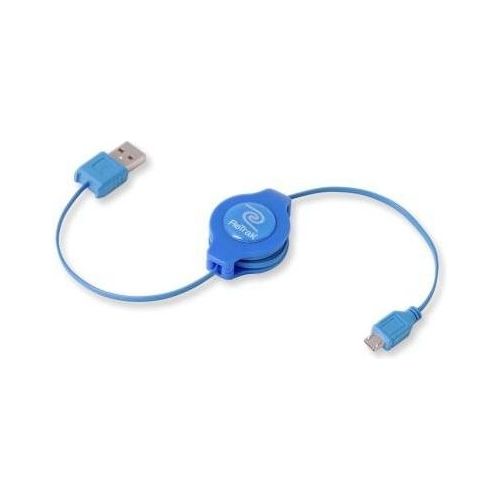 Retrak Cavo Usb 2.0 a Micro 5-pin Retrattile Blu