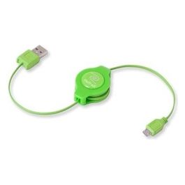 Retrak Cavo Usb 2.0 A Micro 5-pin Retrattile Verde