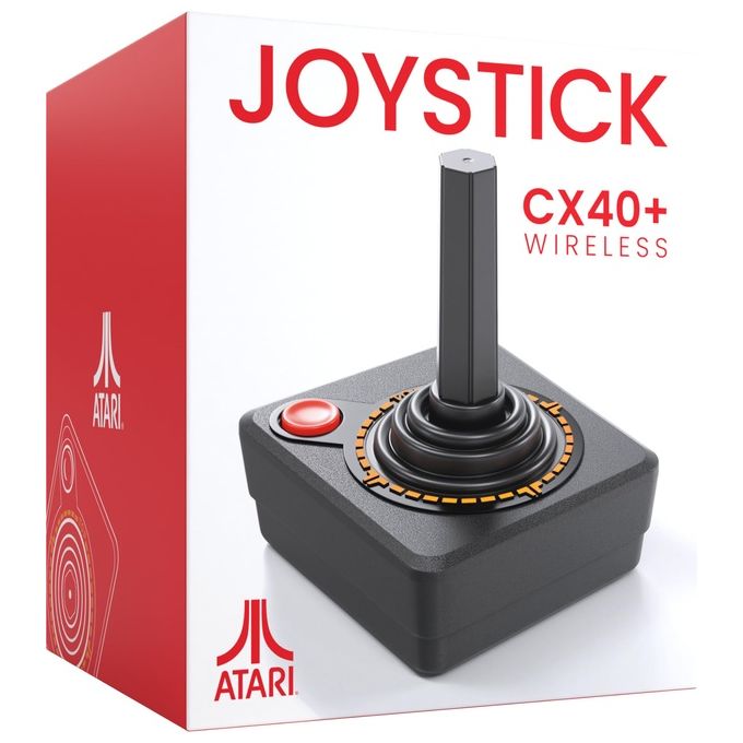 Retro Games Joystick 1145025 Atari Cx40 Wireless Nero per Esperienza di Gioco Vintage con Tecnologia Modernizzata