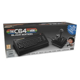 Retro Games Ltd, Console Da Gioco, C64 Mini Black Edition, 25 Giochi Inclusi