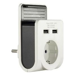 Caricabatteria Usb Doppio con Ablage Bianco