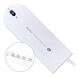 NoLook Scatola con interruttore Presa Multipla da 4 a 8 prese 1.4mt Bianco
