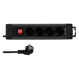 Presa Multipla 4 Ingressi 1.9mt Supraline con Interruttore Antracite