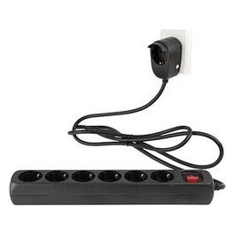 Presa Multipla 6+1 Fach 2mt Nero Powersplit