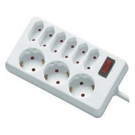 Presa da Tavolo 9-Fold 1,4mt con Interruttore Bianco