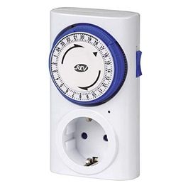 Presa Timer Meccanica Bianco