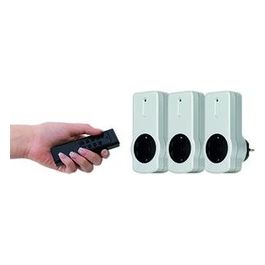 Radio Socket Set Silver 3+1 2300W