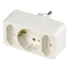 Transition Plug 2-Fold 1 Safety Contact White