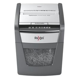 Rexel 2020050X Optimum Auto Feed+ Distruggidocumenti Automatico 50 Fogli Taglio a Frammento 20 Litri Cestino Removibile