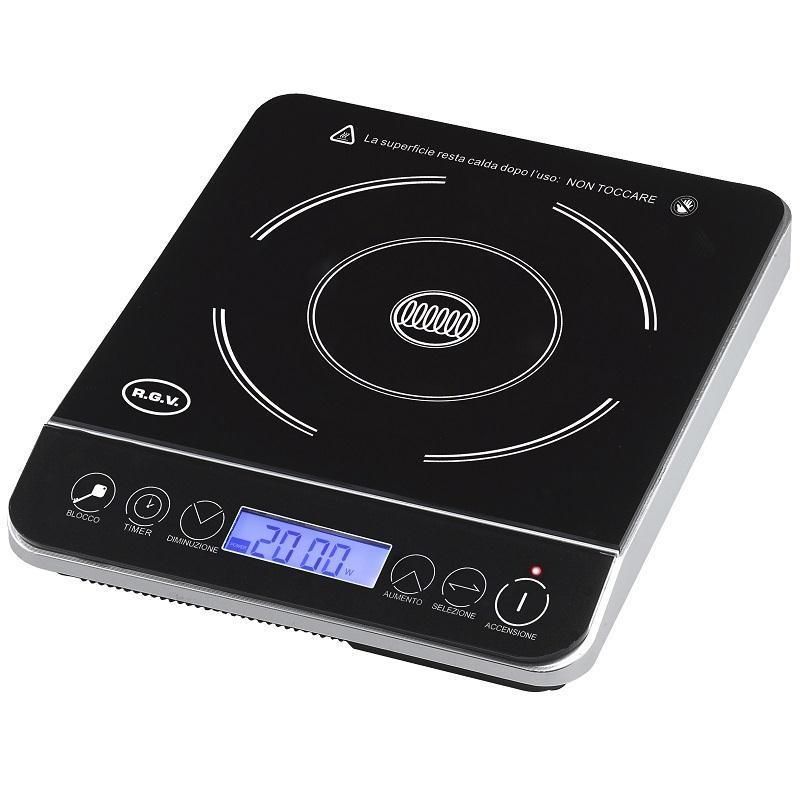 Rgv pi 2000 piano induzione 2000w 1 piastra piano cottura per cucina ... Piano cottura induzione bloccato