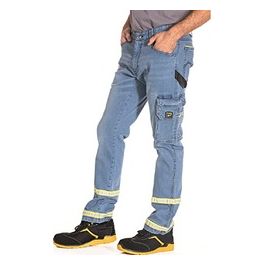 Pantaloni Jeans Claro Tasconi Denim Fluo Taglia 46