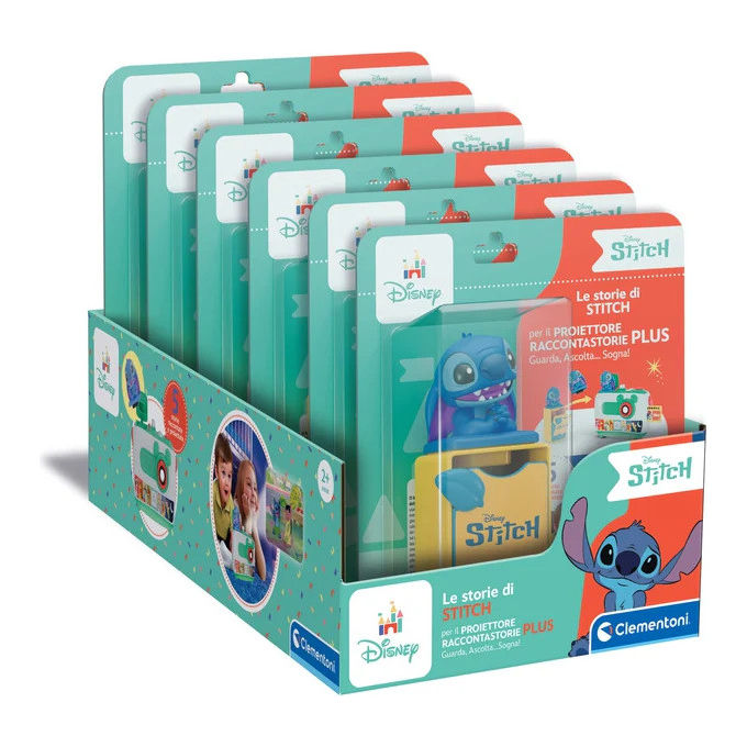 Clementoni 17584 Cartuccia Ricarica Proiettore Raccontastorie Plus Stitch Disney 5 Storie Bambini 2+ Anni Lingua Italiana