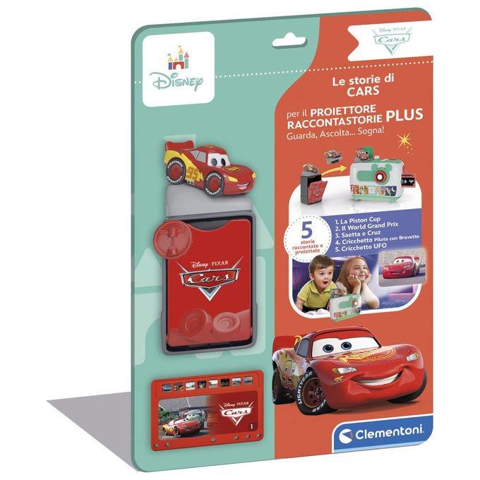 Clementoni 17587 Ricarica Proiettore Raccontastorie Plus Disney Cars 5 Storie Parlante Italiano 2+ Anni