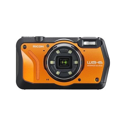 Ricoh WG-6 Fotocamera Compatta 20Mpx CMOS 3840x2160 Pixel 1/2,3" Nero/Arancione