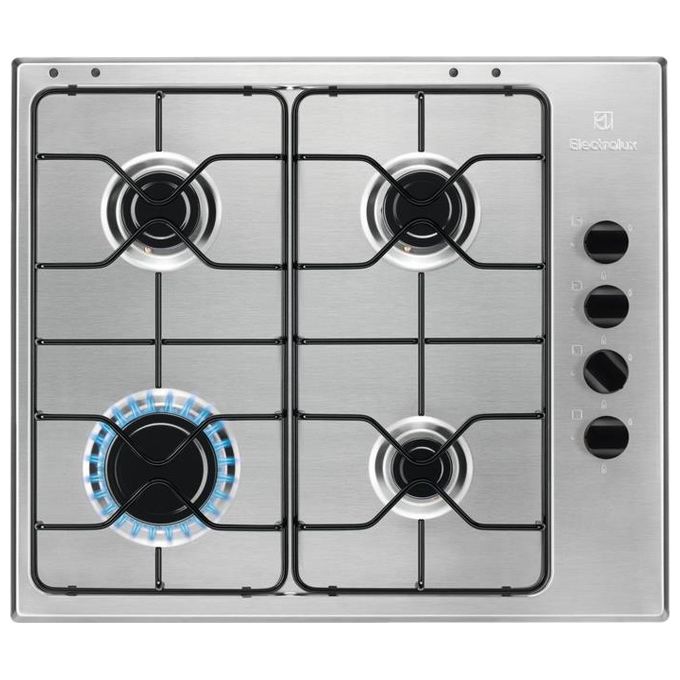 [RICONDIZIONATO] Electrolux EGS64041X Serie 300 Piano Cottura a Gas 4 Zone 59 cm Acciaio Inossidabile