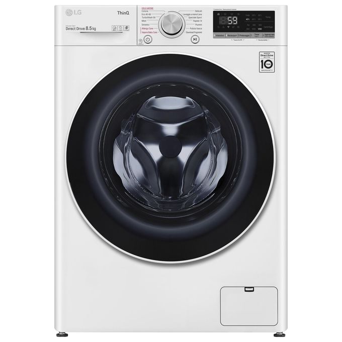 [RICONDIZIONATO] LG F2WV5S8S0E Lavatrice Slim Carica Frontale AI DD 6 motion Direct Drive Classe energetica C Capacita' di carico 8,5 kg Centrifuga 1200 giri Motore Inverter Vapore Wi-Fi TurboWash Profondita' 47cm