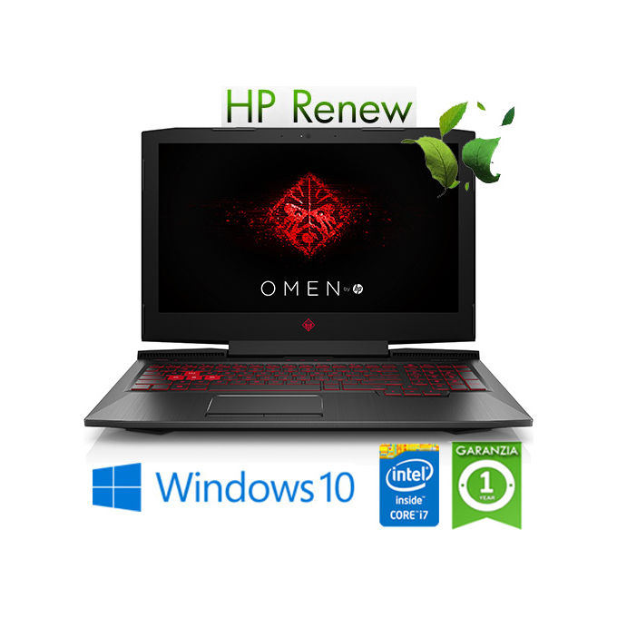 [RICONDIZIONATO] notebook hp omen 15-dh0028nl i7-9750h 16gb 1256gb ssd 15.6'' nvidia geforce rtx 2060 ti 6gb gaming win. 10 home