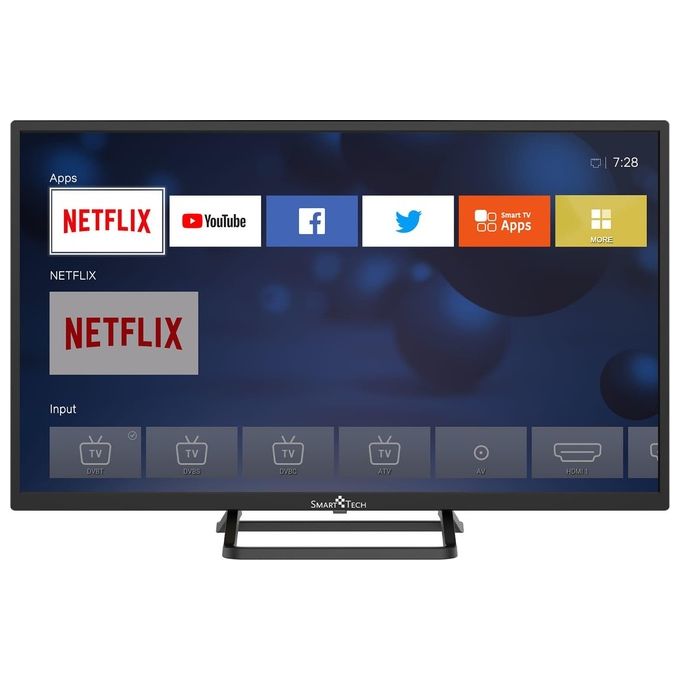 [RICONDIZIONATO] Smart Tech Tv Led SMT32N30HV1U1B1 Smart Tv 32 pollici Hd Ready HbbTv  DVB T2/S2