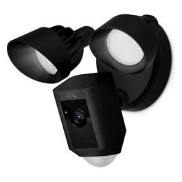Ring Floodlight Cam Plus Telecamera di Sicurezza con Cavo Nero