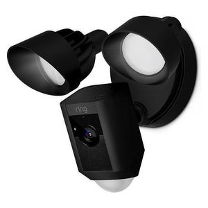 Ring Floodlight Cam Plus Telecamera di Sicurezza con Cavo Nero
