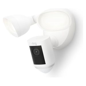 Ring Floodlight Cam Pro Telecamera di Sicurezza con Cavo Bianco