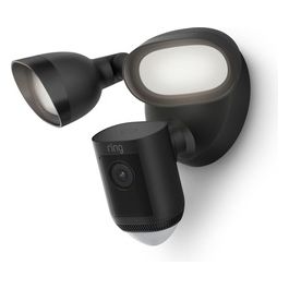 Ring Floodlight Cam Pro Telecamera di Sicurezza con Cavo Nero