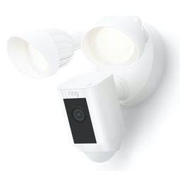 Ring Floodlight Cam Telecamera Sicurezza Plus con Cavo Bianco
