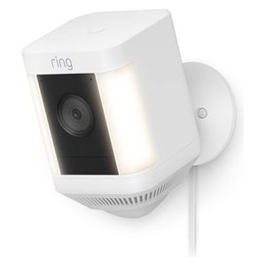 Ring Spotlight Cam Plus Plug-In Telecamera di Sorveglianza Connessa in Rete per Esterno Colore Giorno e Notte 1080p Audio Wi-Fi