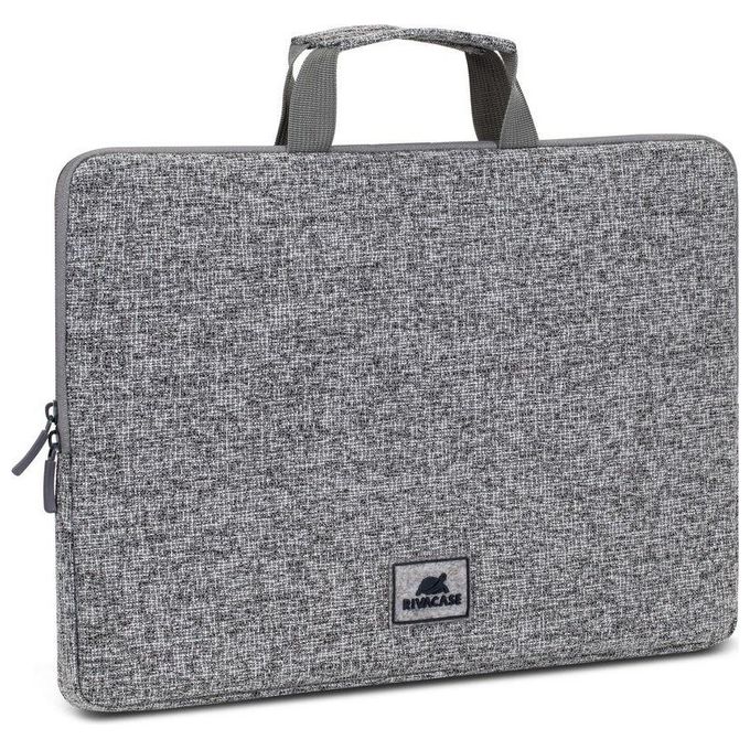Rivacase Custodia per Laptop 13.3'' con Manici Grigio Chiaro