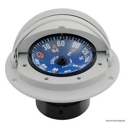 Bussola 3'''' con coperchio blu/grigia 
