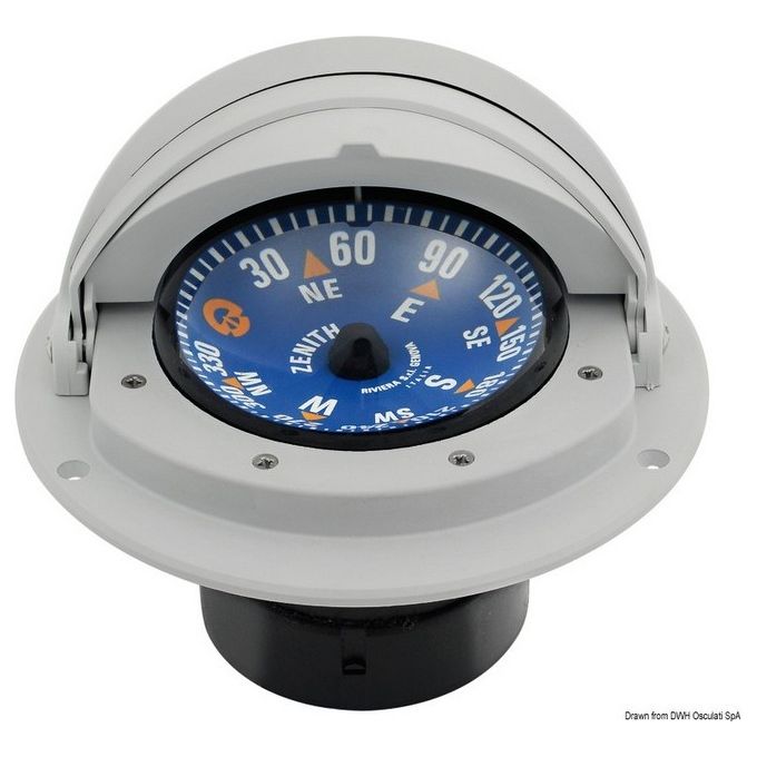 Image of Riviera Bussola Riviera 3'''' con coperchio blu-grigia