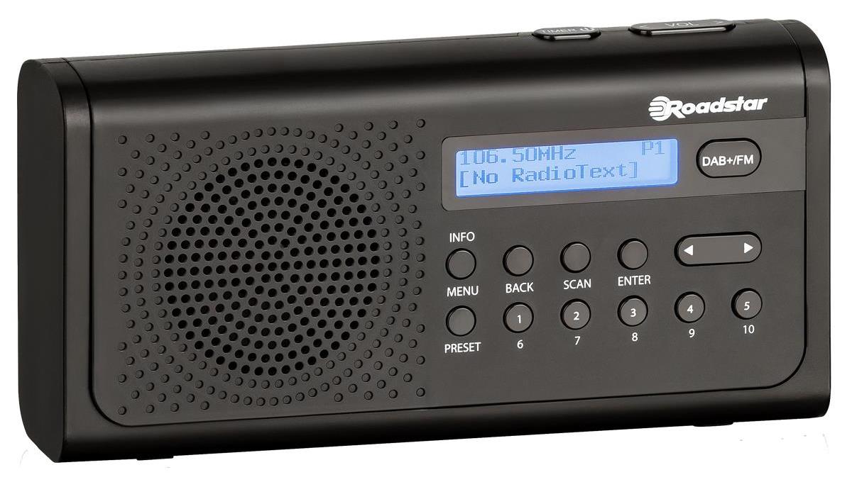 Roadstar Tra-300d+ Radio Portatile DAB/DAB+/FM Display LCD