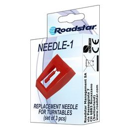Roadstar Confezione 3 Puntine Needle1 x Giradischi Eco