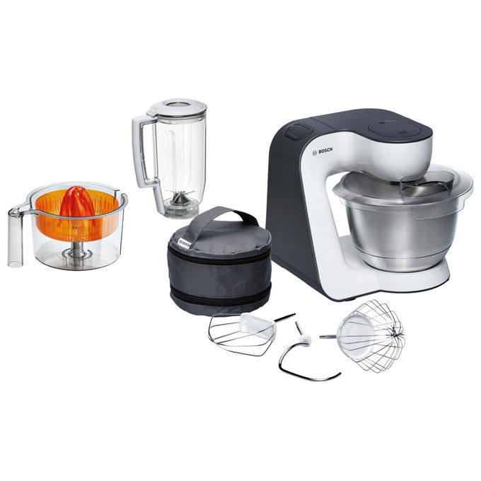 Bosch MUM50123 MUM5 Start Line Robot da Cucina 800 W 3,9 L colore Arancione Argento Trasparente Bianco