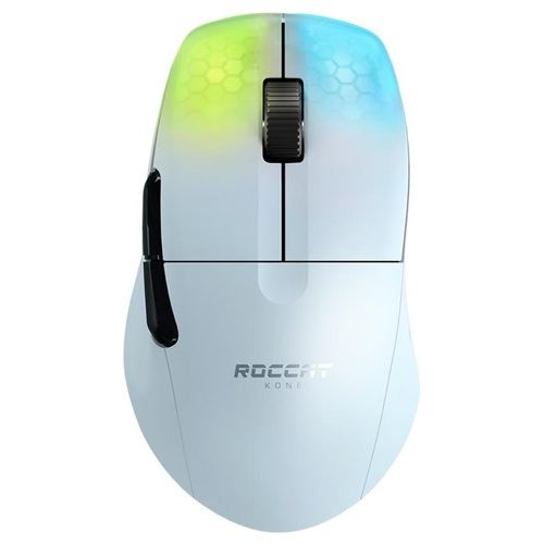 Roccat Kone Pro Air Mouse Senza Fili da Gioco Professionale Ergonomico per Pc Bianco
