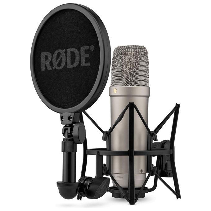 Rode Nt1 5th Gen Silver Microfono a Condensatore da Studio a Diaframma Largo con Uscite Xlr e Usb